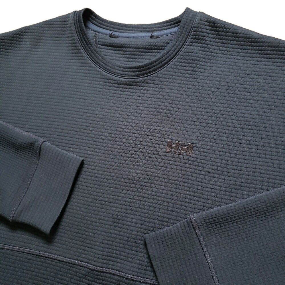 Helly Hansen Thermal Base Layer Size XL-2XL Mens Navy Blue Long Sleeve Ski Snow